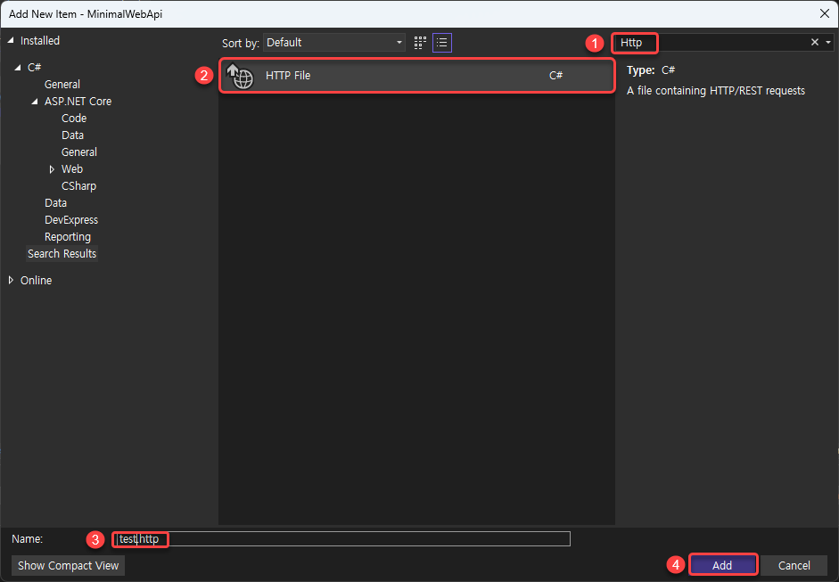Add HTTP File