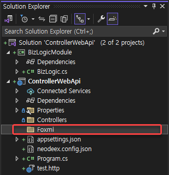 Add Foxml Folder